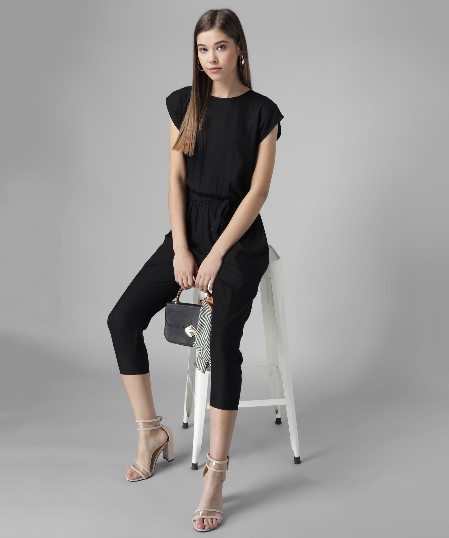 Solid  stylish Jumpsuit