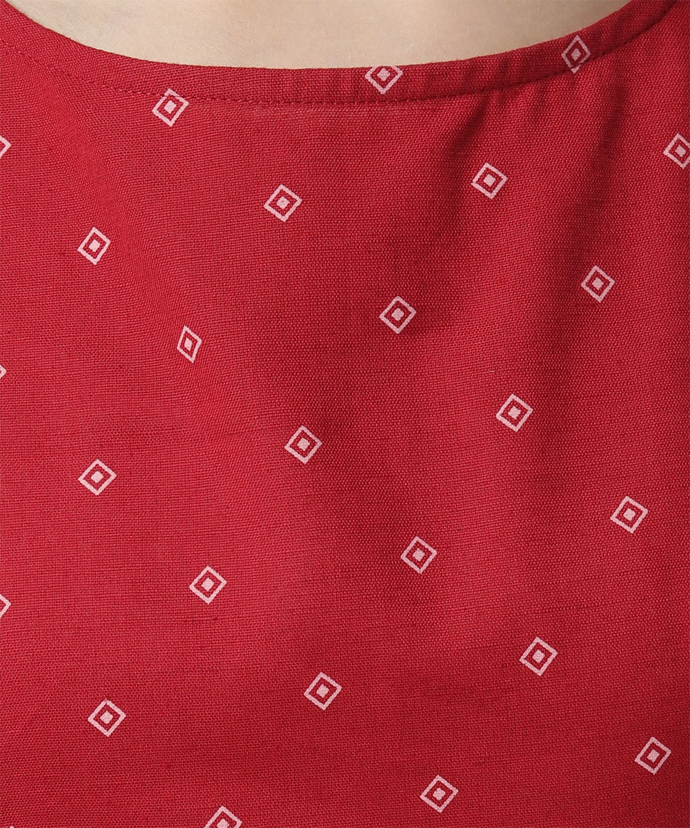 Collared Printed Dress