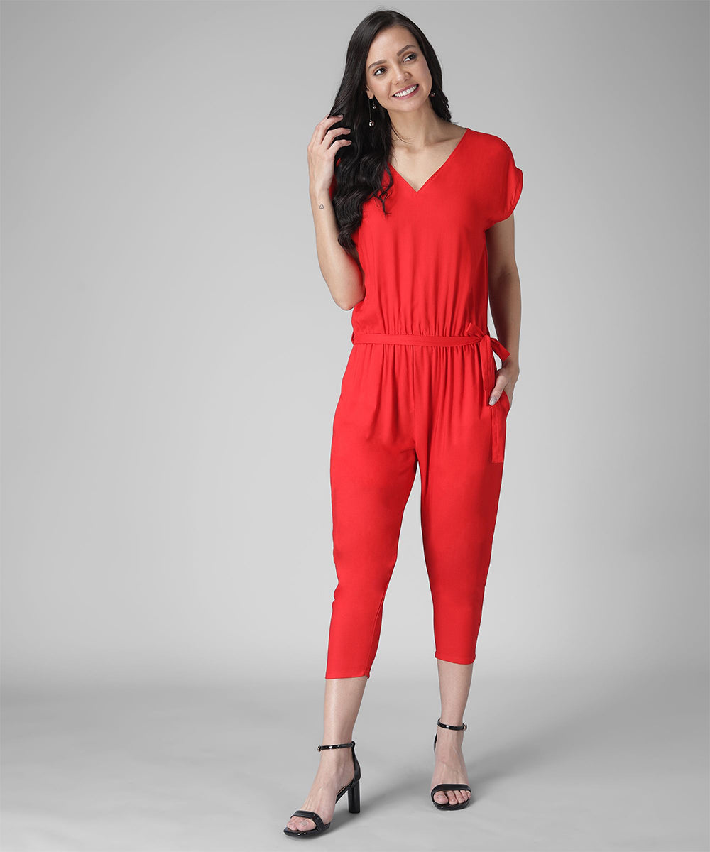 Solid  stylish Jumpsuit