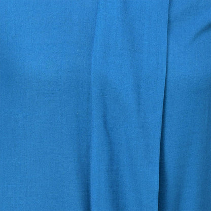 Light Blue Cowl Neck Midi Dress with Tie-Up Belt RUDRAAKSHA