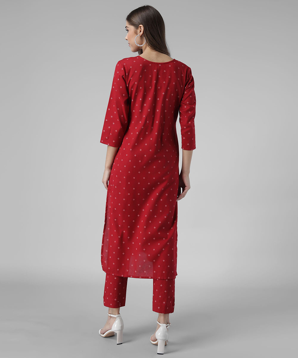 Printed Kutra Palazzo Set