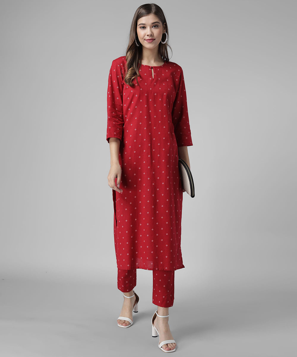Printed Kutra Palazzo Set