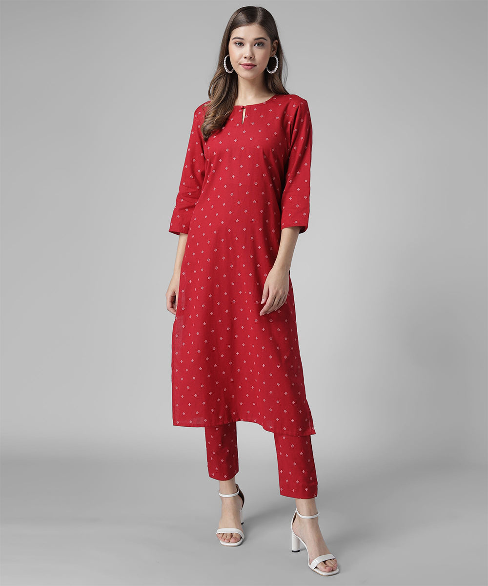 Printed Kutra Palazzo Set