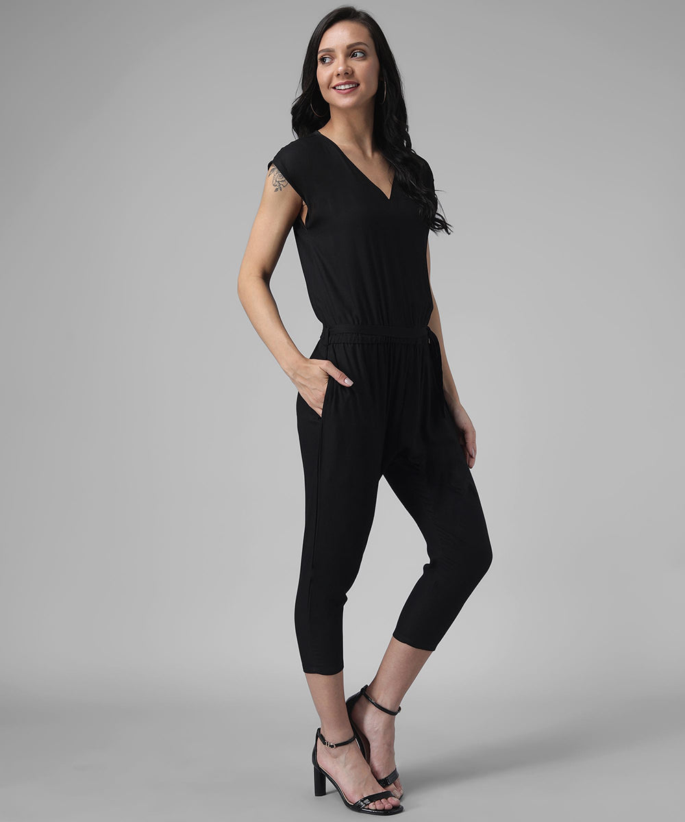 Solid  stylish Jumpsuit