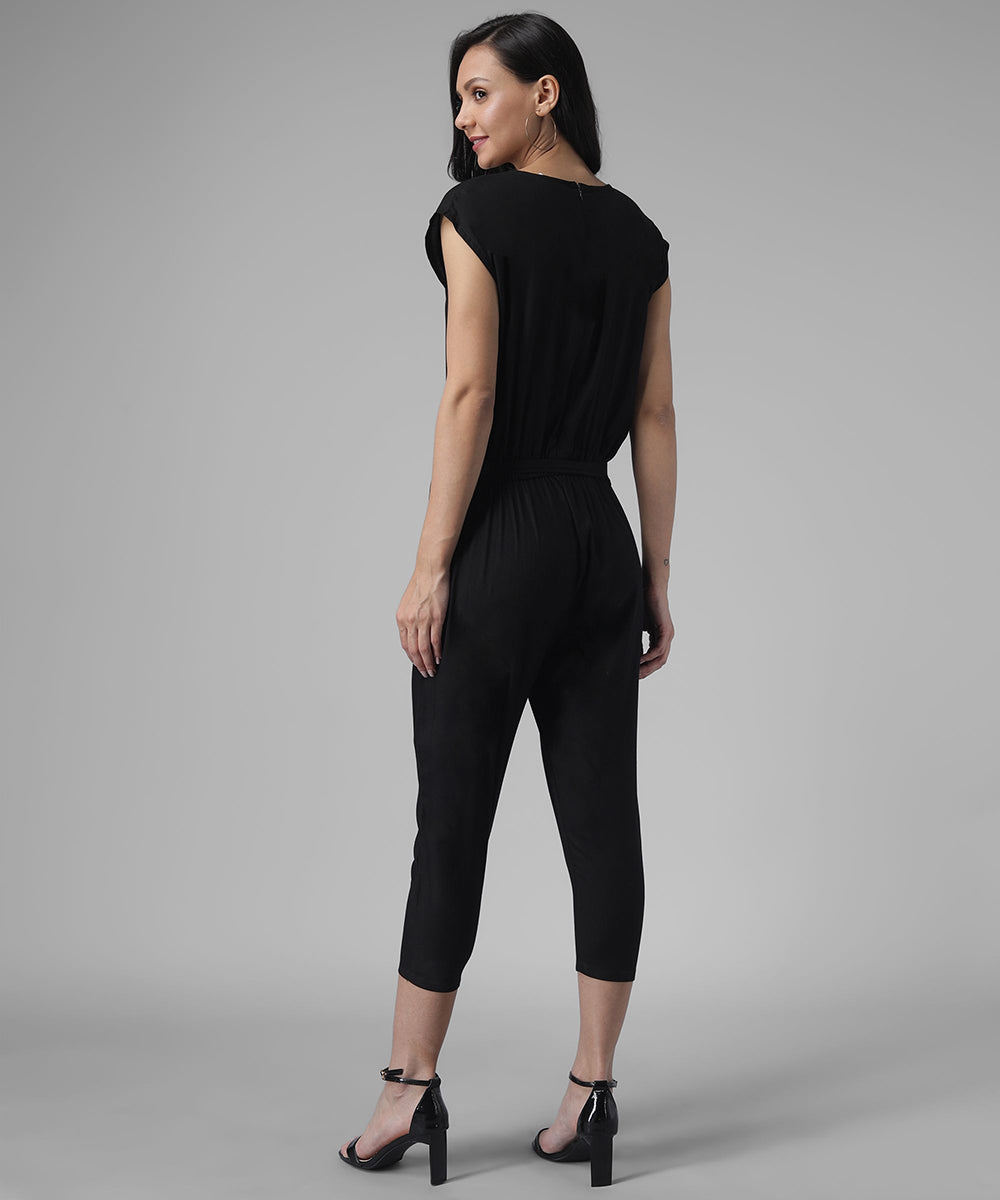 Solid  stylish Jumpsuit