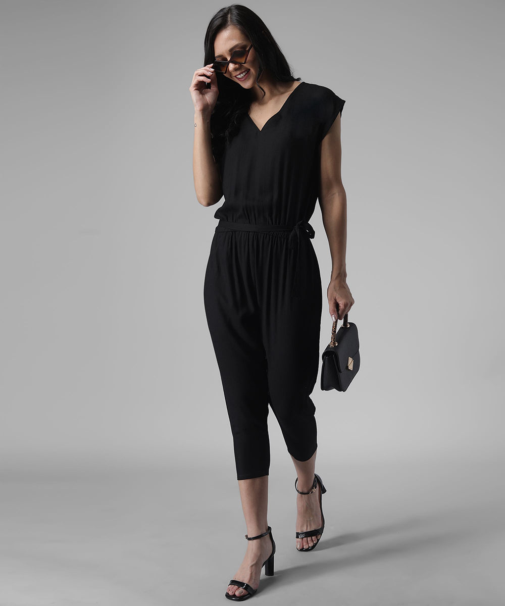 Solid  stylish Jumpsuit