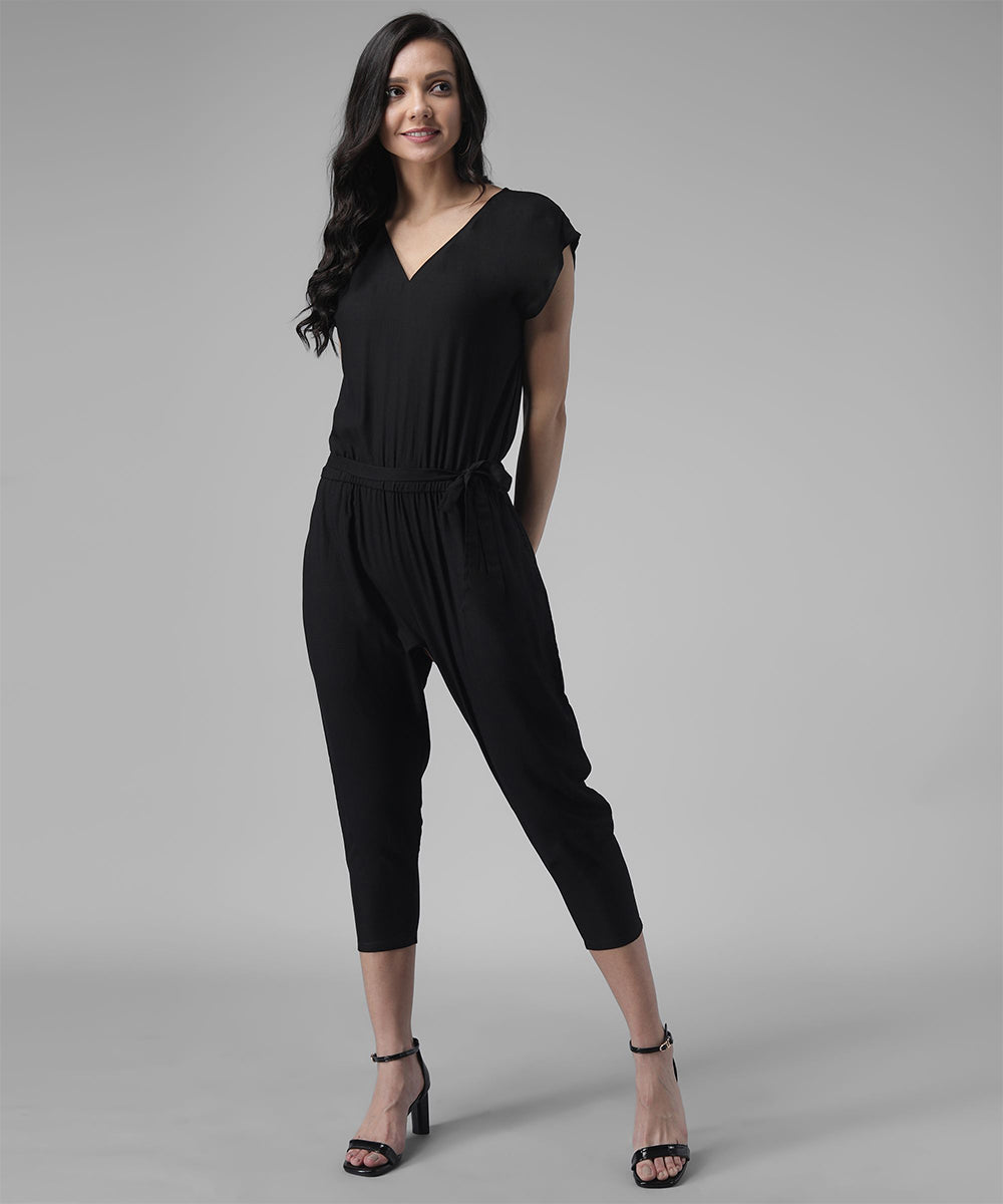 Solid  stylish Jumpsuit